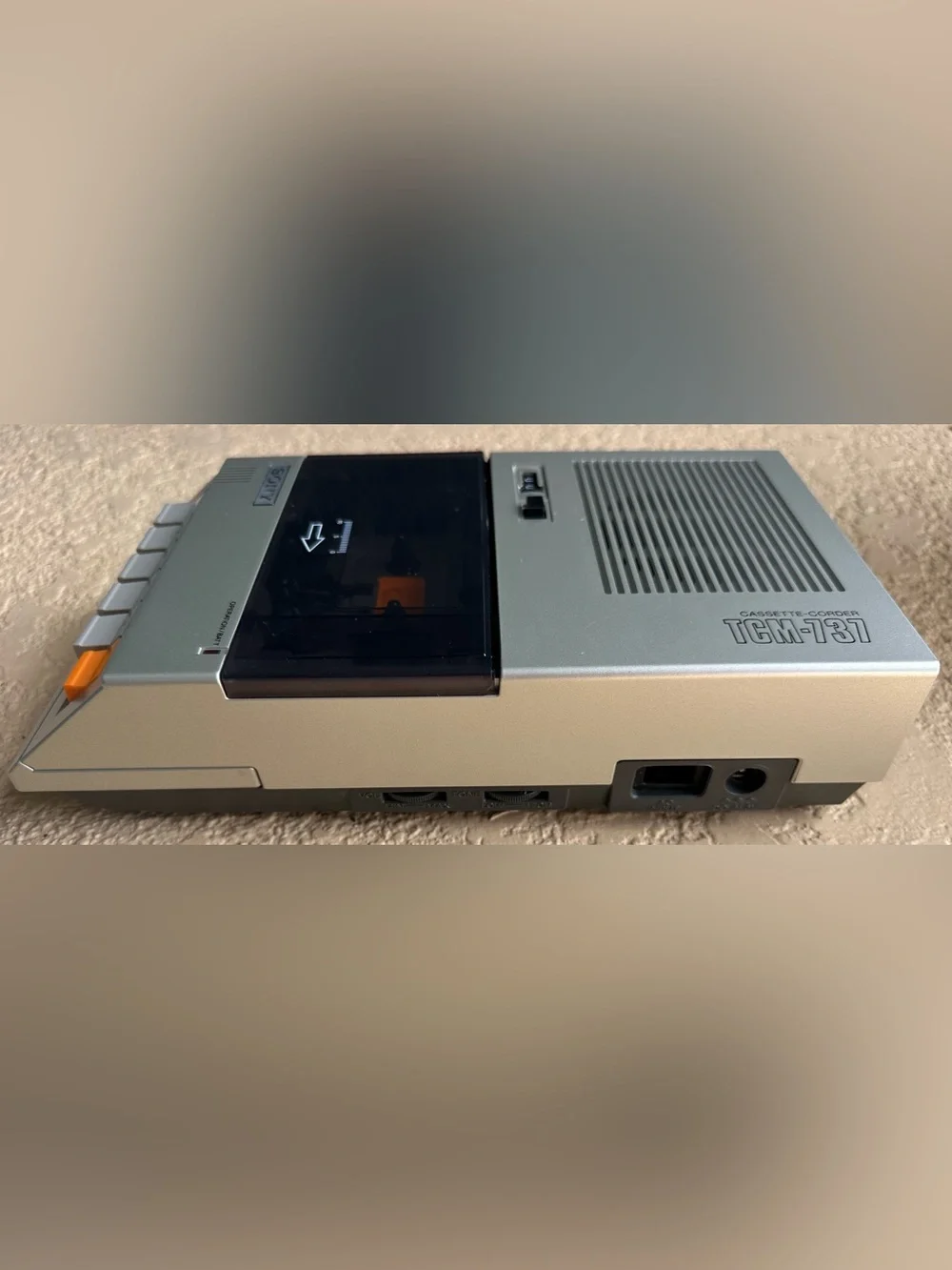 SONY Cassette-Corder TCM-737 VGC w/Power Cord, Box, Manual and Inserts Rare CIB